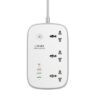 چندراهی برق وشارژر 4 پورت هوشمند الدینیو مدل LDNIO SCW-3451